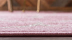 Unique Loom Trellis Frieze Collection Area Rug - Rounded (2' X 3' 1'' Rectangle Light Pink/Ivory)