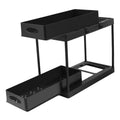 Ultechnovo Bathroom Under Sink Organizer Expandable Cabinet Shelf Pull Out Kitchen Sink Storage Rack