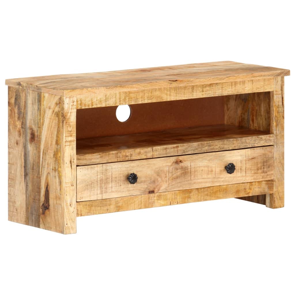 Furniking TV Cabinet 31.1&quot;x11.8&quot;x15.7&quot; Rough Mango Wood