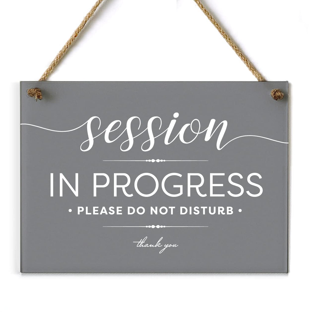 Reilly Originals Do Not Disturb Sign Session In Progress Gray 5x7 Inch