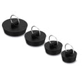 Arcimatto Bathtub Drain Stoppers, 4 Pieces Rubber Sink Stopper Set Bath Tub Plug Kitchen Bathroom Laundry Bar Water Stopper Seal