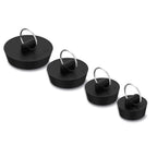 Arcimatto Bathtub Drain Stoppers, 4 Pieces Rubber Sink Stopper Set Bath Tub Plug Kitchen Bathroom Laundry Bar Water Stopper Seal