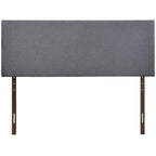 Modway Region Linen Fabric Upholstered Queen Headboard In Smoke