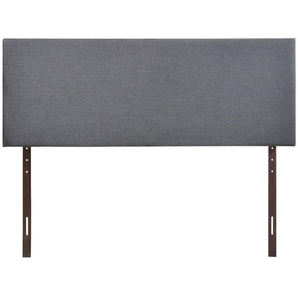 Modway Region Linen Fabric Upholstered Queen Headboard In Smoke