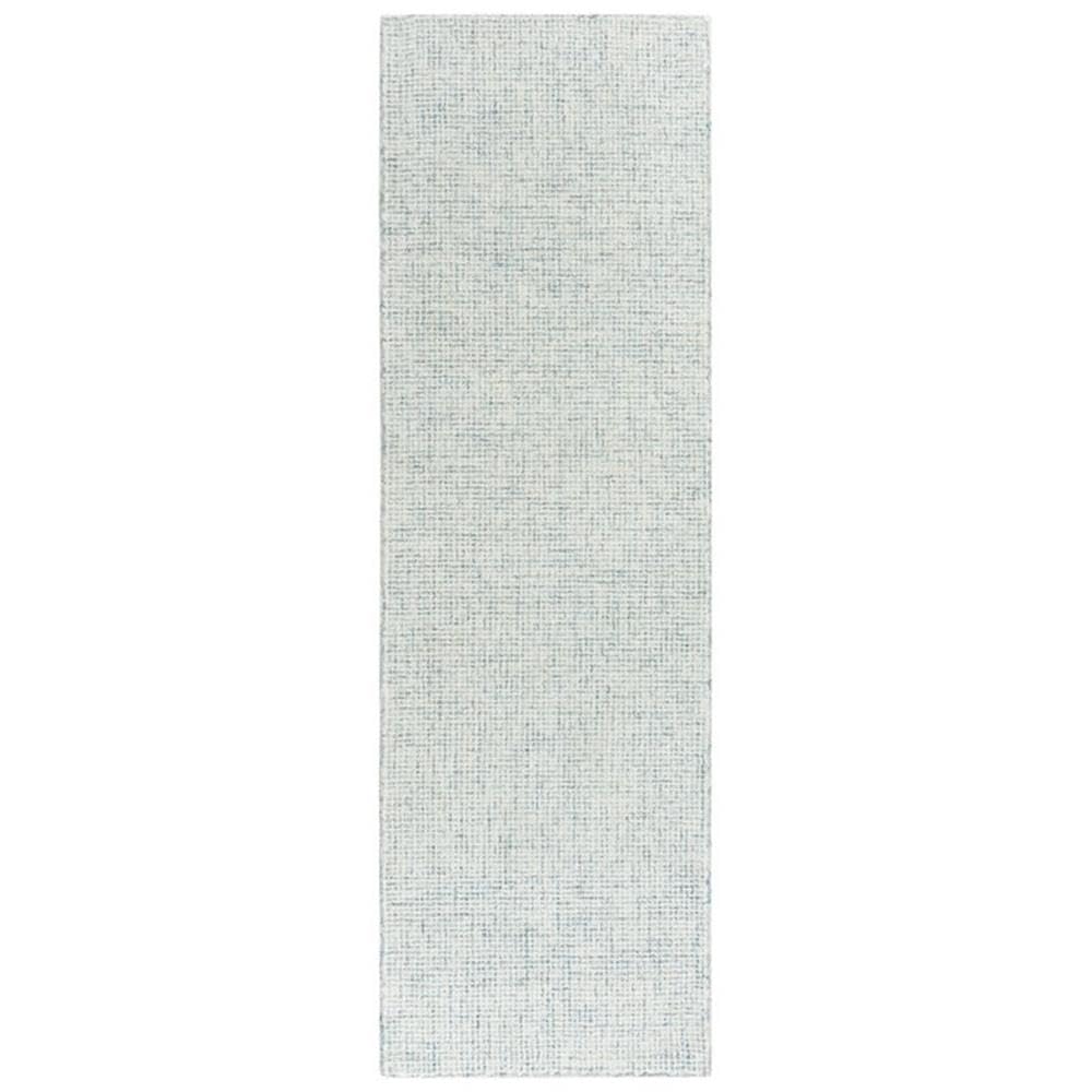 Rizzy Home Alora Decor London 2'6" X 10' Solid Blue/Gray/Rust/Blue Hand-Tufted Area Rug