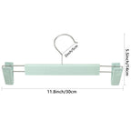 Pants Hangers With Clips Skirt Hangers For Women Plastic Clip Hangers For Pants Clothes Hangers (50Pack, Green)