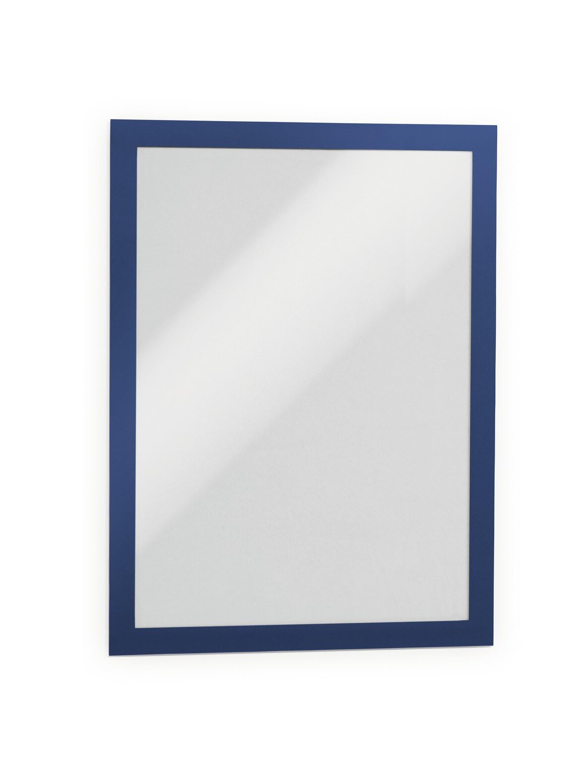 Durable DURAFRAME Self-Adhesive Magnetic Document Sign Holder - Letter-Size 8.5 x 11 Inches - Dark Blue - Pack of 2