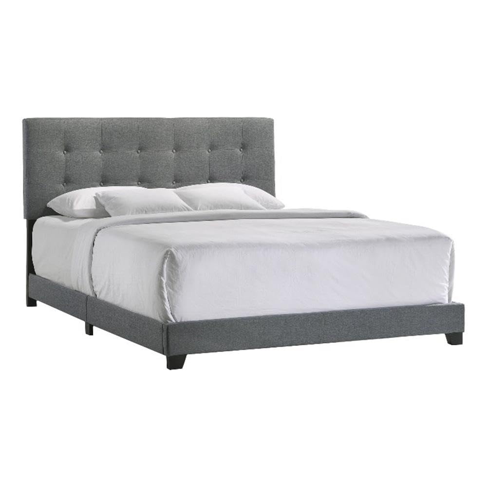 Intercon Addyson UPH Bed Platform, King (U.S. Standard), Gray