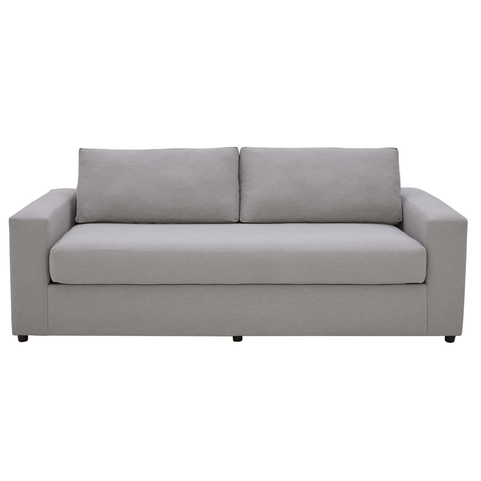 Modway Avendale Linen Blend – Made In The Usa With Bench Seat Cushion, Sofa, Flint Gray