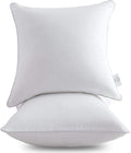 Leeden 24 X 24 Pillow Inserts (Set Of 2) - Throw Pillow Inserts With 100% Cotton Cover - 24 Inch Square Interior Sofa Pillow Ins