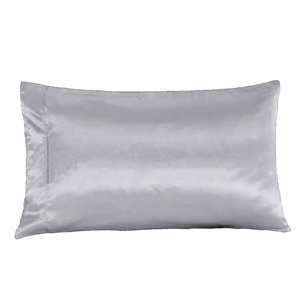 Loom Tree Faux Silk Satin Pillowcase 50 * 76Cm Gray | Bedding | Sheets & Pillowcases