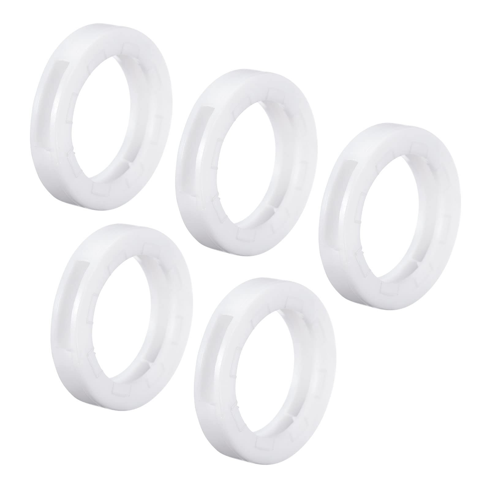 Patikil Key Cap Cover Rings, 10Pcs 24Mm Keys Identifier Coding Tags Silicone Sleeve For Office House Apartment White