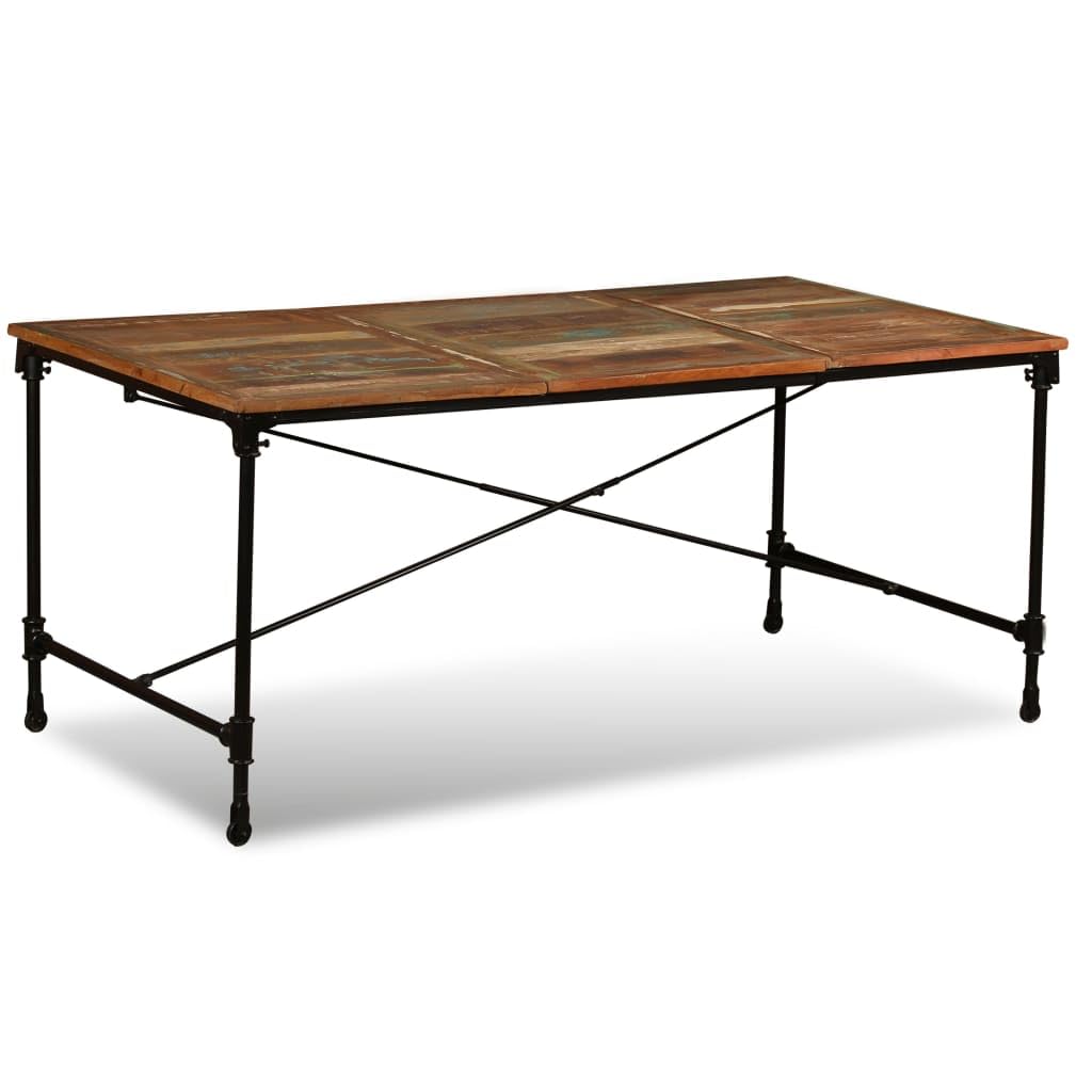 vidaXL Dining Table Solid Reclaimed Wood 70.9&quot;