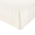 Amazon Basics Lightweight Pleated Soft Machine Washable Bed Skirt, King Size, Off White, Solid
