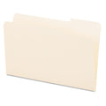 Universal 15123 File Folders, 1/3 Cut, One-Ply Top Tab, Third Position, Legal, Manila, 100/Box
