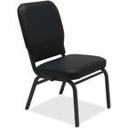 Lorell Vinyl Back/Seat Oversized Stack Chairs, 5" Height X 8" Width X 16.9" Length