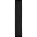Nourison Essentials Indoor/Outdoor Black 2'2' X 20 Area Rug, Easy Cleaning, Non Shedding, Bed Room, Living Room, Dining Room, B