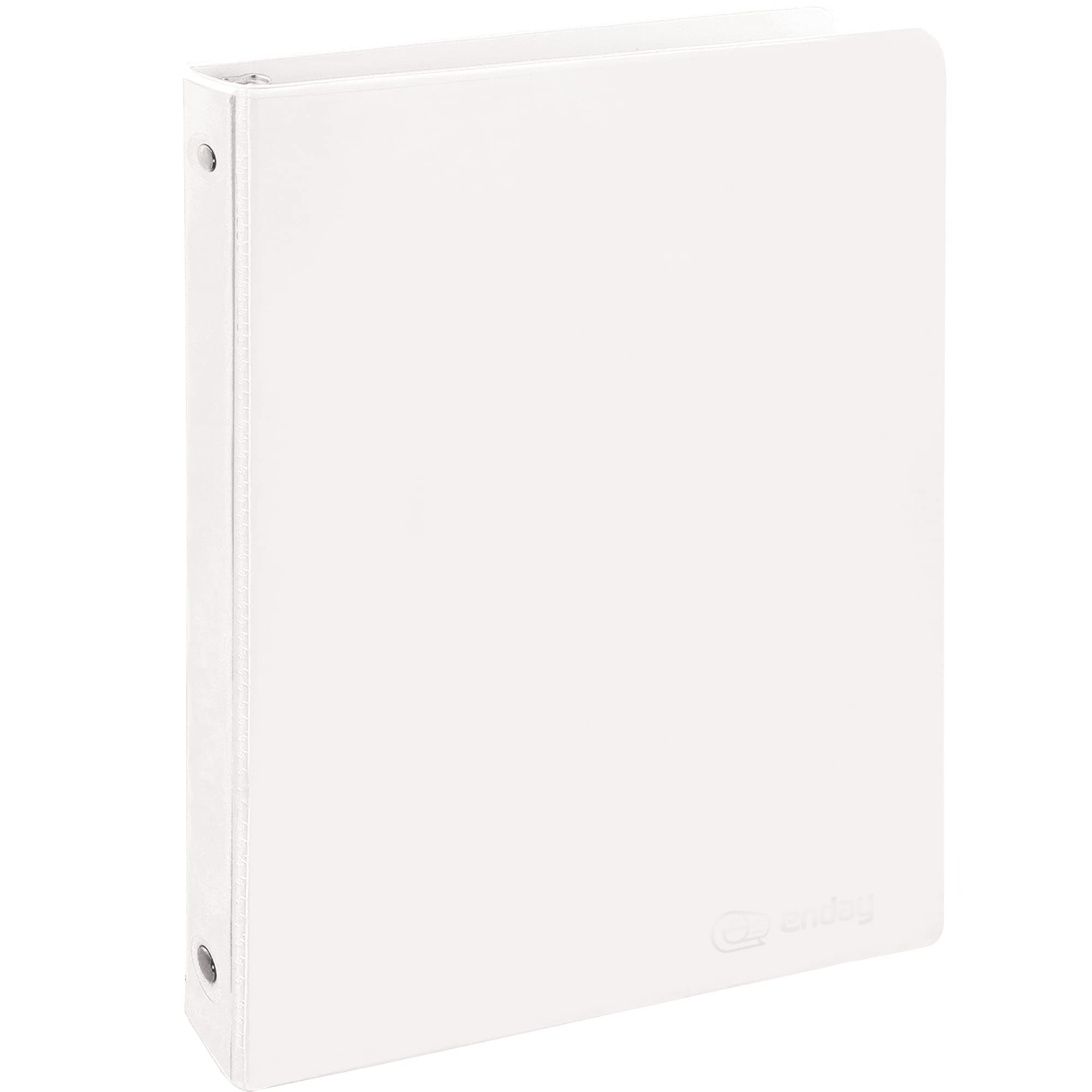Inch 3 Ring Binder .5 Inch White Clear View Cover With 2 Inside Pockets, Colored School Supplies Office And Home Binders - By E