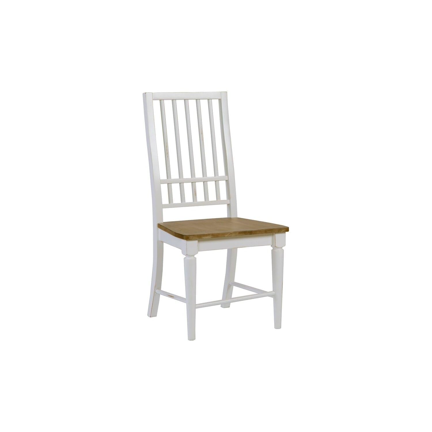 Progressive Furniture Shutters Dining Chair (2/Ctn), Light Oak/Distressed White