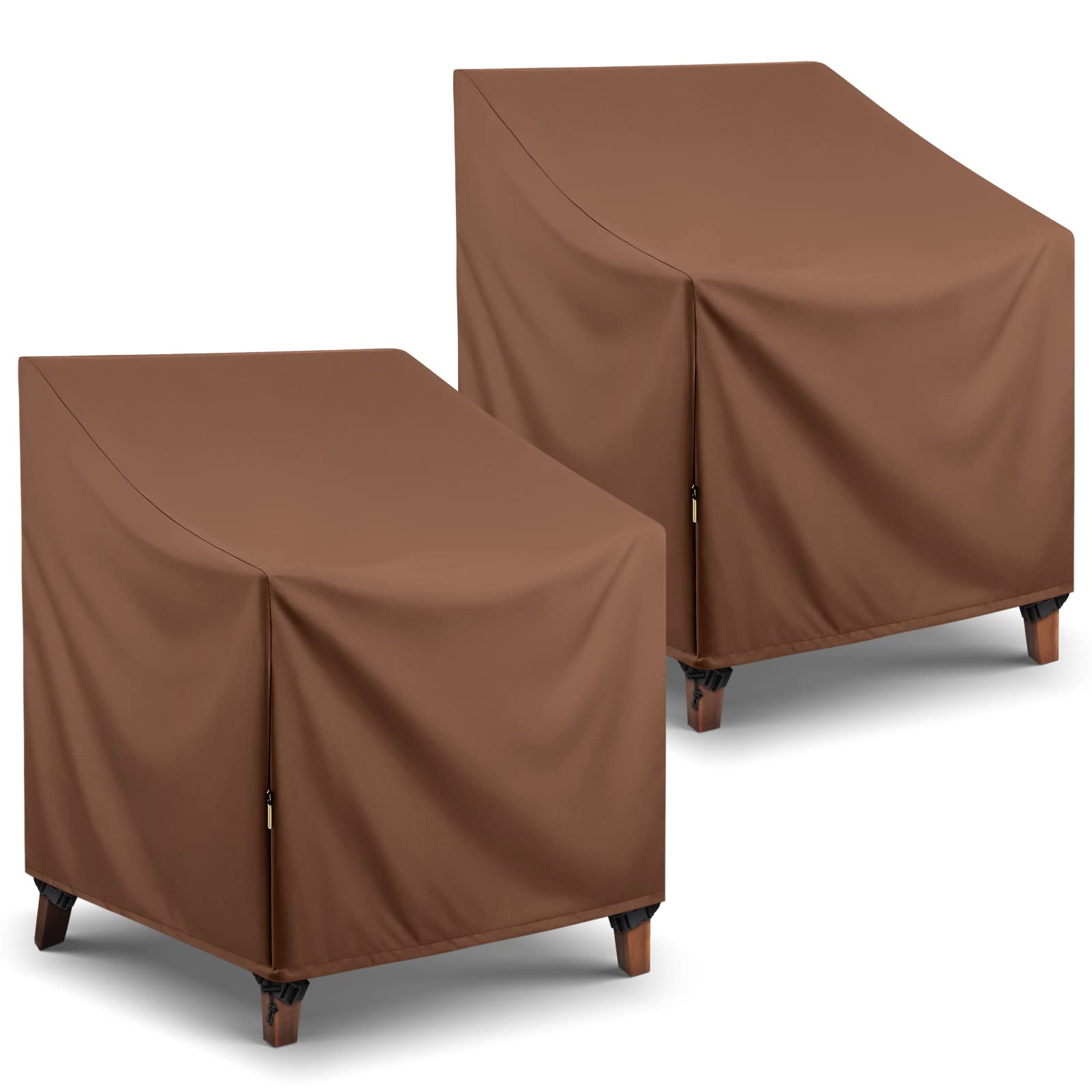 Arcedo Waterproof Patio Chair Covers, Heavy Duty Outdoor Lounge Chair Covers, Patio Furniture Covers For Lawn Garden Swivel Rock