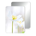 Blulu 2 Pcs Magnetic Locker Mirror Small Real Glass School Rectangular Locker Magnetic Makeup Mirror for Bathroom Household Refr