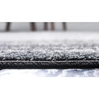 Unique Loom Del Mar Collection Area Rug - Lucille (7' 10'' Round, Dark Gray/ Ivory)