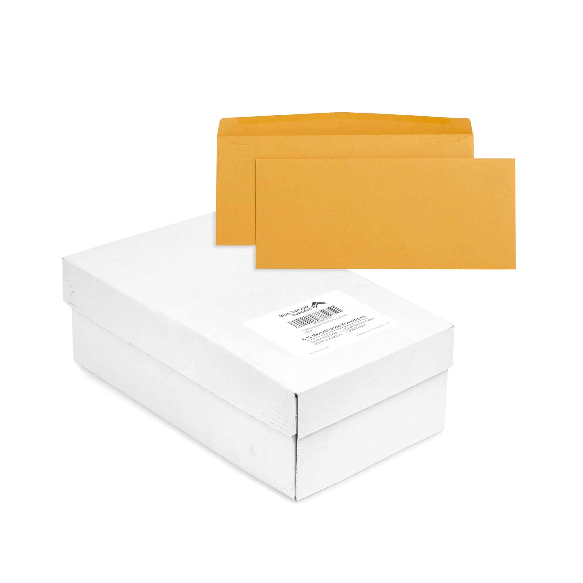 Blue Summit Supplies 500#12 Envelopes 4.75 X 11, Brown Manila Envelopes Oversize With Gummed Seal, 24Lb Kraft Paper