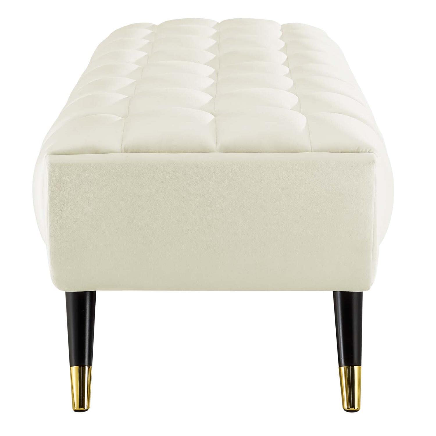 Modway Eei-4241 Adept 60&quot; Performance Velvet Bench In Ivory, 60 Inches