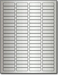 Silver Foil Return Address 1/2' X 1 3/4' Labels For Laser Printers - 800 Labels