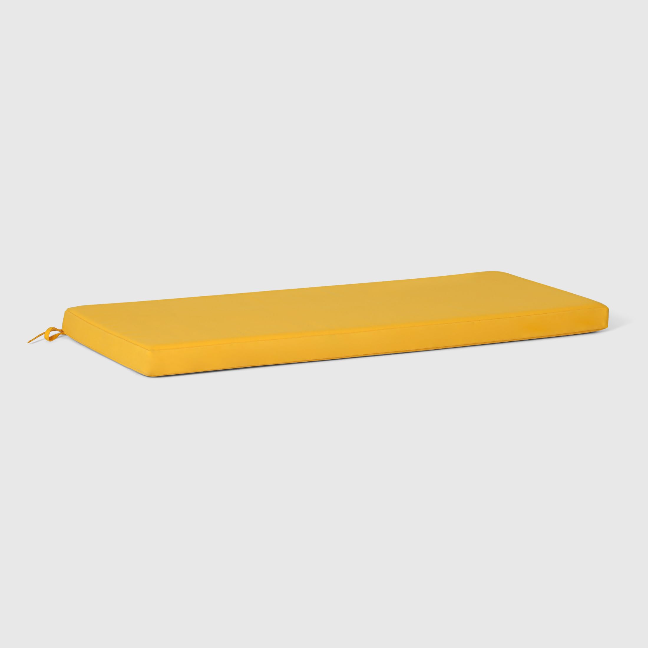 Westintrends Solace Water Resistant Outdoor Patio Bench Seat Cushion, 48 X 18, Yellow
