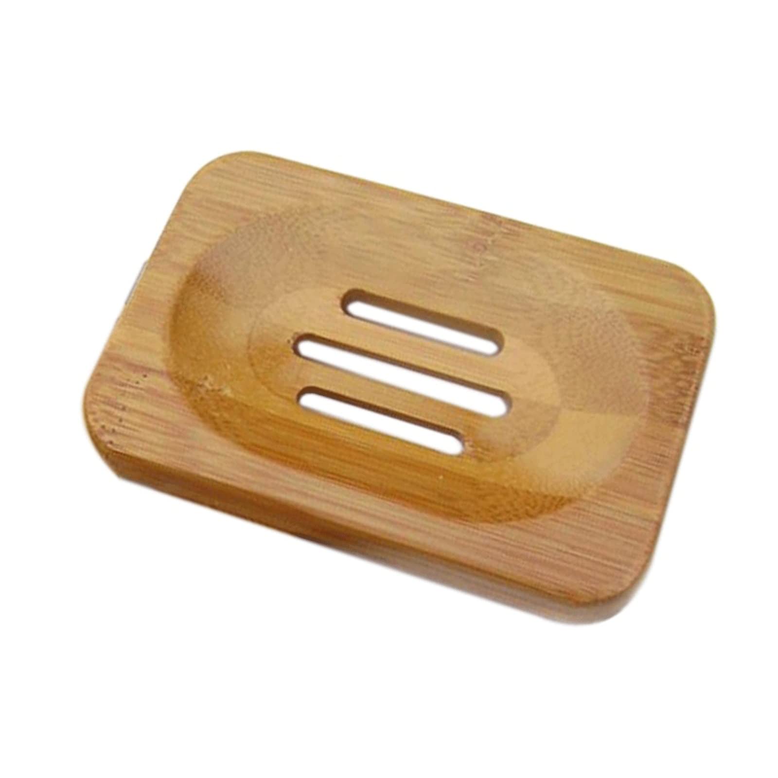 F Fabobjects Soap Holder Natural Eco Friendly Bamboo Soap Box Household Storage Bamboo Soap Box Portable Bathroom Soap Dish Stor