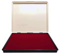 Uimprint Extra Large 8' X 12' Industrial Rubber Stamp Ink Pad In Metal Case, Red Stamp Pad