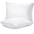 Bed Pillows For Sleeping 2 Pack, Standard Size Pillows Set Of 2,Down Alternative Filling, Pillow For Back, Stomach Or Side Sleep