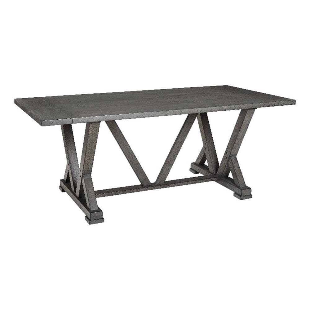 Progressive Furniture Fiji Rectangular Dining Table, 78&quot; W X 40&quot; D X 31&quot; H, Gray