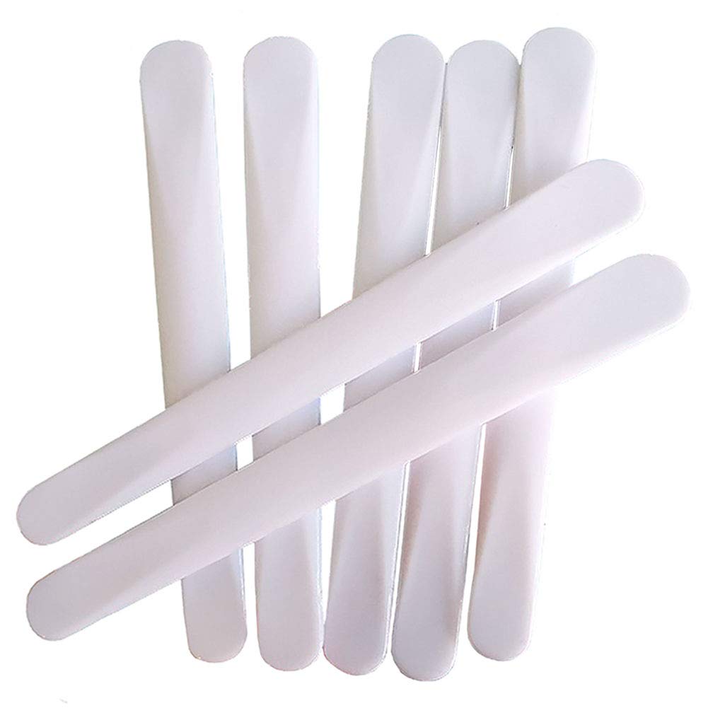 Teensery 40 Pcs 4.2'' Plastic Cosmetic Mask Spoon Stick Facial Mask Stirring Spatula Skin Care Facial Cream Mask Spatula Applica