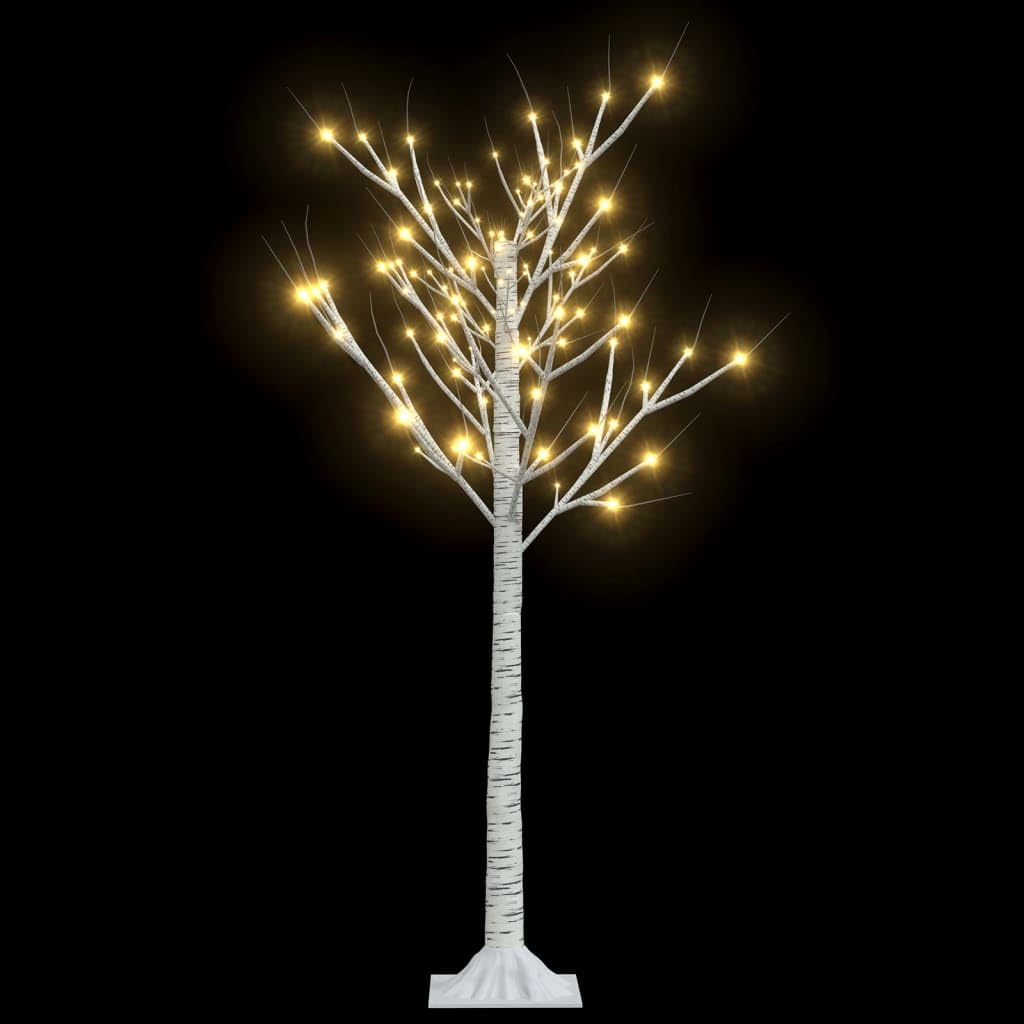 vidaXL 4ft Warm White Willow Christmas Tree with 128 LEDs, USB Powered, 8 Lighting Modes, Indoor/Outdoor Use, Easy Assembly