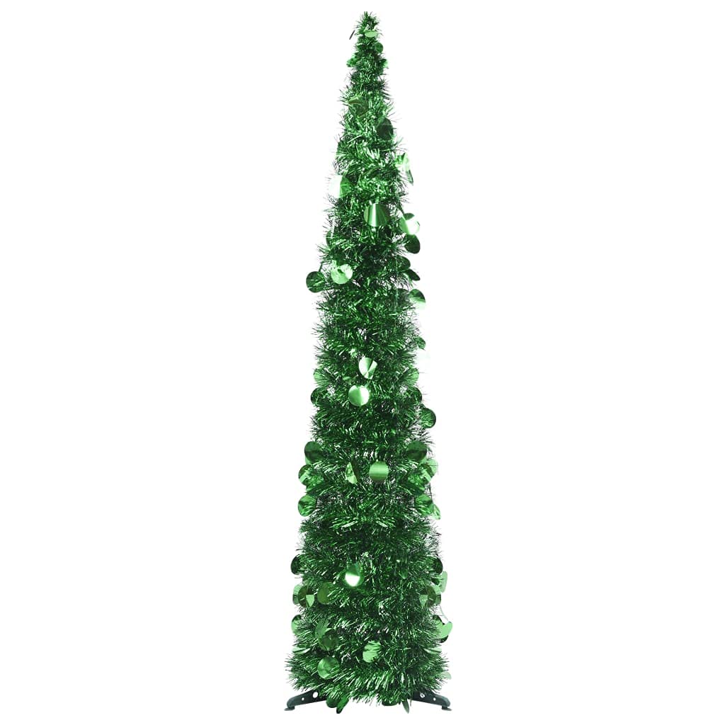 'vidaXL 4ft Pop-up Artificial Christmas Tree, Lightweight PET Material, Economical Festive Decor, Suitable for Indoor and Outdoor Use, Easy to Store