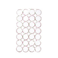 XIADENGLAN 28 Ring Scarf Shawl Scarves Holder Foldable Tie Belt Hook Organizer Rattan Weave Hanger Wardrobe Storage Display Rack