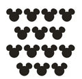 HORNO Cartoon Wall Sticker,Cute Animal Wall Art Easy Removable(Black)