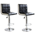 Buffalo Tools BS2318SET Modern 2 Tone Bar Stool - 2Pc, SilverBlack