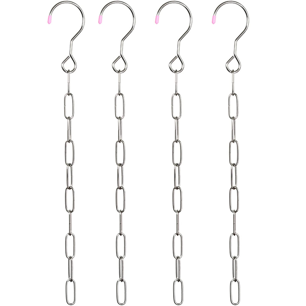 [Pack of 4pcs] WAIKAS Storage Hanger Stainless Steel for Cloth,Ten-Ring Tiered Storage, Saves 9 Times Space, Bedroom Closet Orga