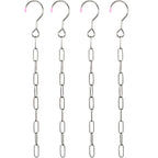 [Pack of 4pcs] WAIKAS Storage Hanger Stainless Steel for Cloth,Ten-Ring Tiered Storage, Saves 9 Times Space, Bedroom Closet Orga