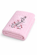 Microfiber Bath Towel Embroidered Soft Absorbent Quick Dry Lightweight Face Body Hair Towel for Women Travel Spa Gym Bathroom Us