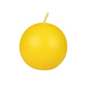 Zest Candle 12-Piece Ball Candles, 2-Inch, Yellow