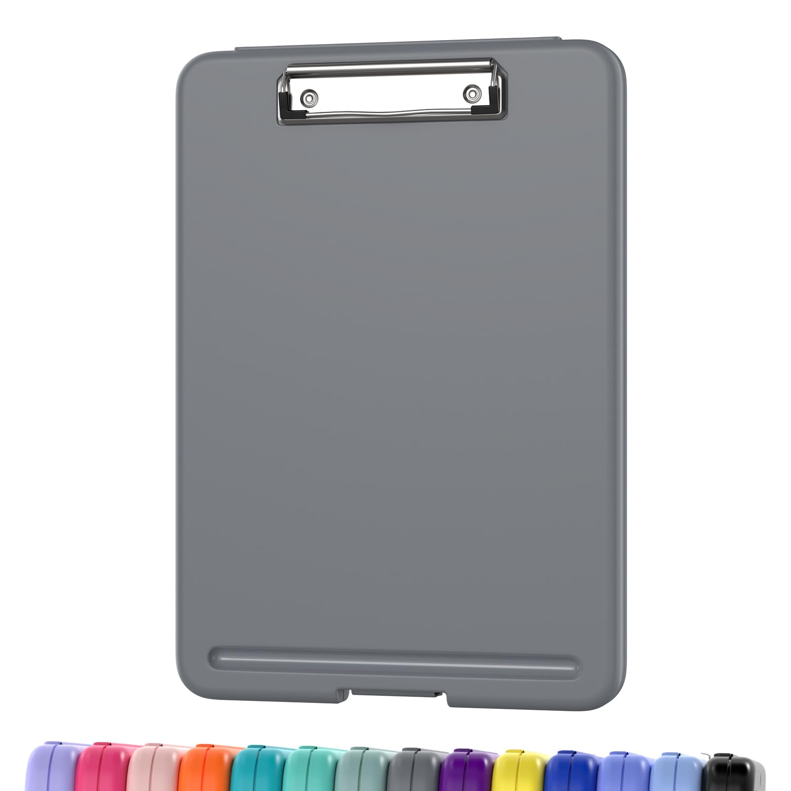 Clipboard With Storage, 8.5 X 11 Storage Clip Board With Low Profile Clip, Heavy Duty Nursing Foldable, Suitable For Classroom,