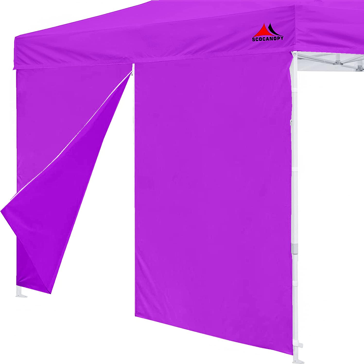Scocanopy Door For 10X10 Canopy Frame One Central Zipper Design For Easy Entry And Exit,1 Pack Canopy Door Only (Purple)