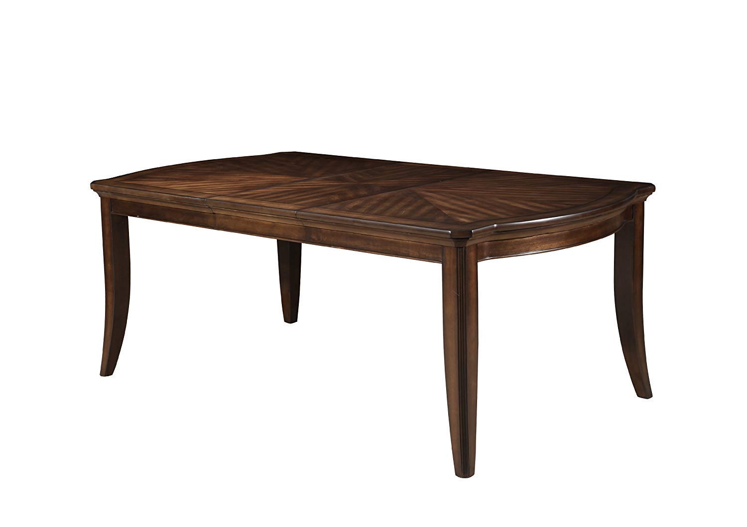 Acme Keenan Wooden Dining Table with Leaf in Dark Walnut