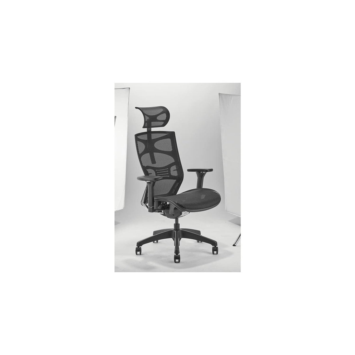 Lilola Home Peyton Black Mesh Office Chair