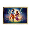NIMBOLI Frames Pastel Divine Couple Wall Painting | HD Printed Spiritual Wall Art | Framed Wall Decor For Living Room Bedroom Te