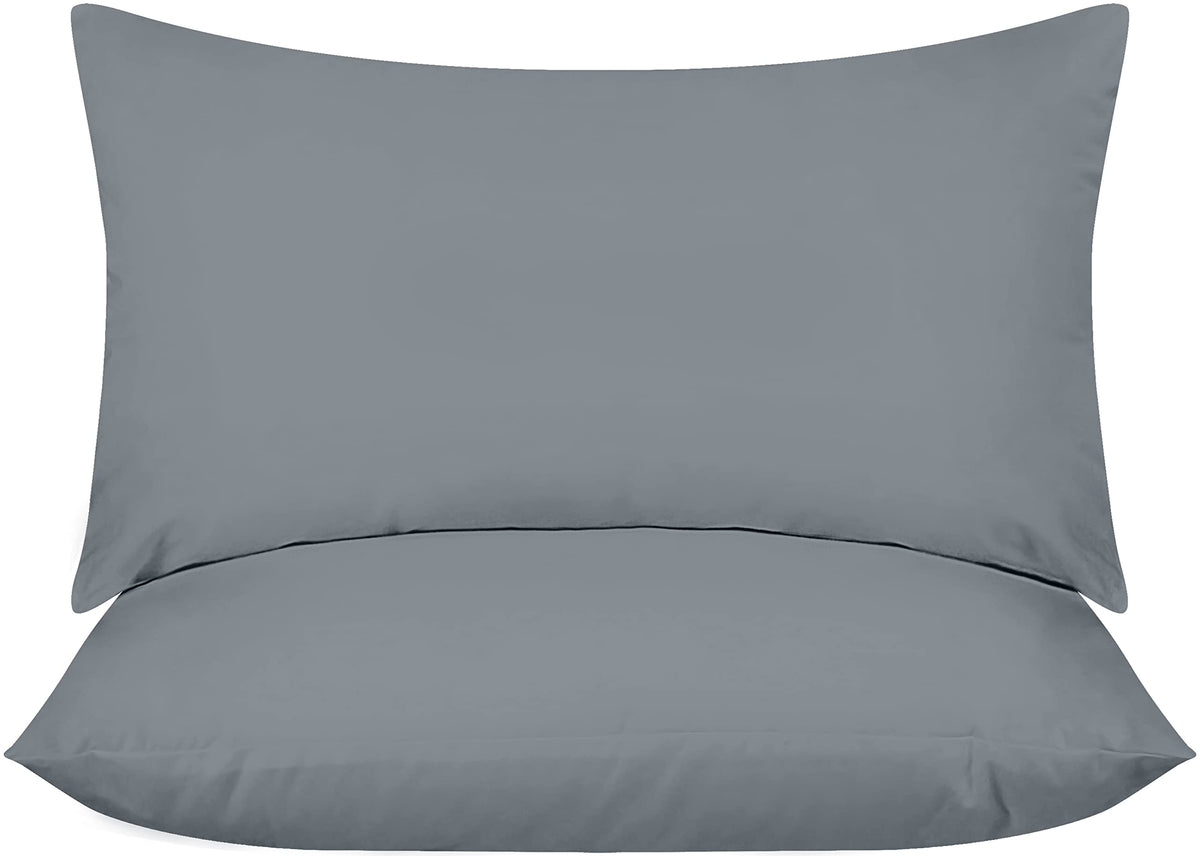 Utopia Bedding Throw Pillows Insert (Pack Of 2, Grey) - 12 X 20 Inches Bed And Couch Pillows - Indoor Decorative Pillows